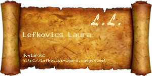 Lefkovics Laura névjegykártya