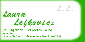 laura lefkovics business card